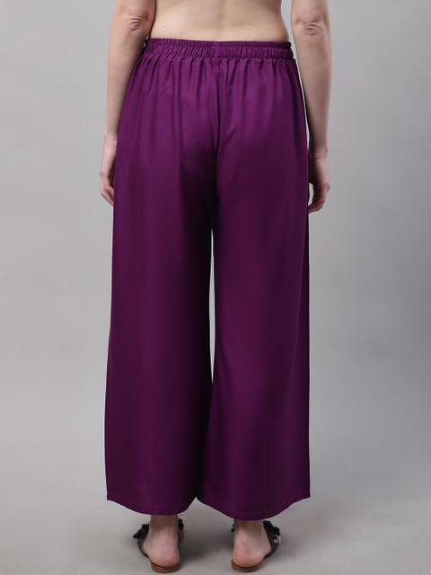 KALINI Women 2 Flared Ethnic Palazzos - Image 2