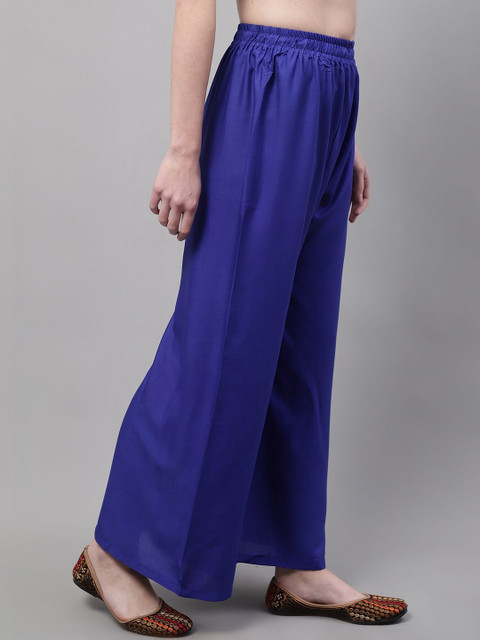 KALINI Women 2 Flared Ethnic Palazzos - Image 4