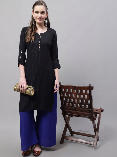 KALINI Women 2 Flared Ethnic Palazzos - Image 6