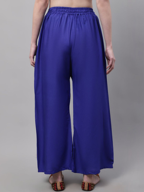 KALINI Women 2 Flared Ethnic Palazzos - Image 2