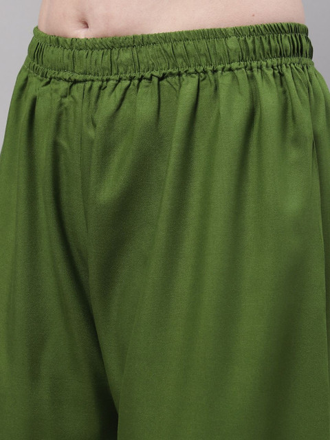 KALINI Women 2 Flared Ethnic Palazzos - Image 5