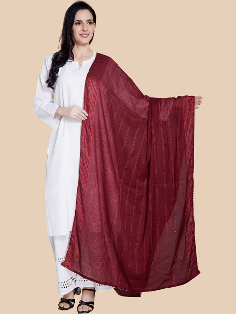 KALINI Woven Design Dupatta with Sequinned
