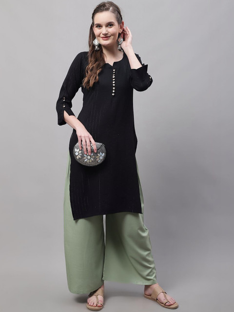 KALINI Women 2 Flared Ethnic Palazzos - Image 6