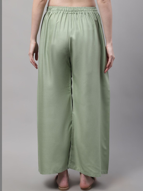 KALINI Women 2 Flared Ethnic Palazzos - Image 2