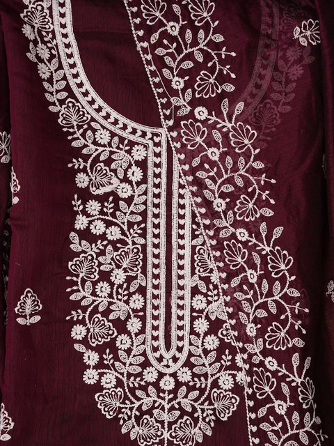 Dhaaga Ghar Embroidered Unstitched Dress Material - Image 5