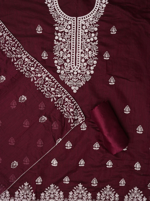 Dhaaga Ghar Embroidered Unstitched Dress Material - Image 2