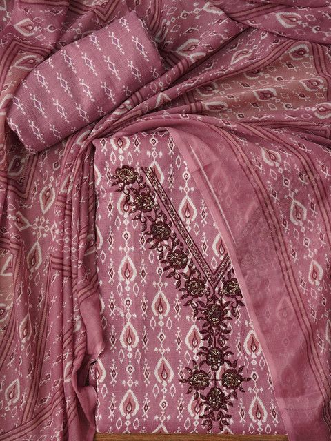 Dhaaga Ghar Printed Pure Cotton Unstitched Dress Material