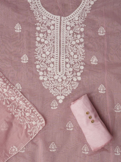 Dhaaga Ghar Embroidered Unstitched Dress Material - Image 2
