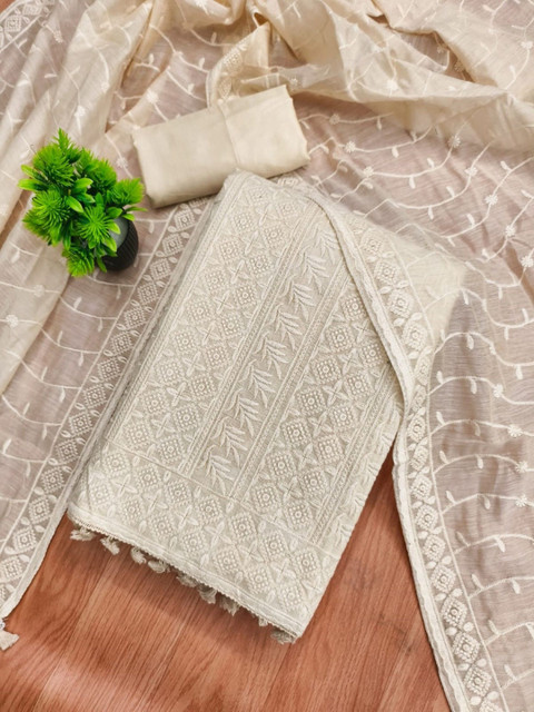 Dhaaga Ghar Embroidered Unstitched Dress Material