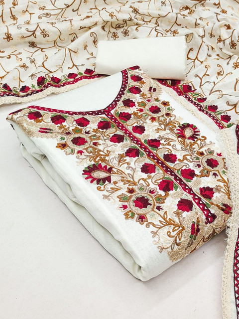 KALINI Embroidered Unstitched Dress Material