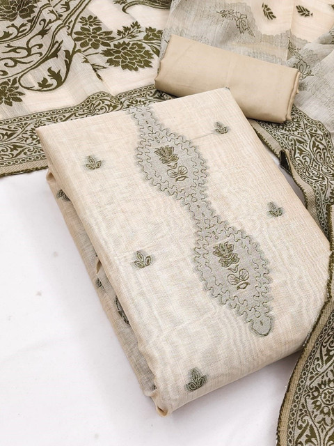 KALINI Embroidered Unstitched Dress Material