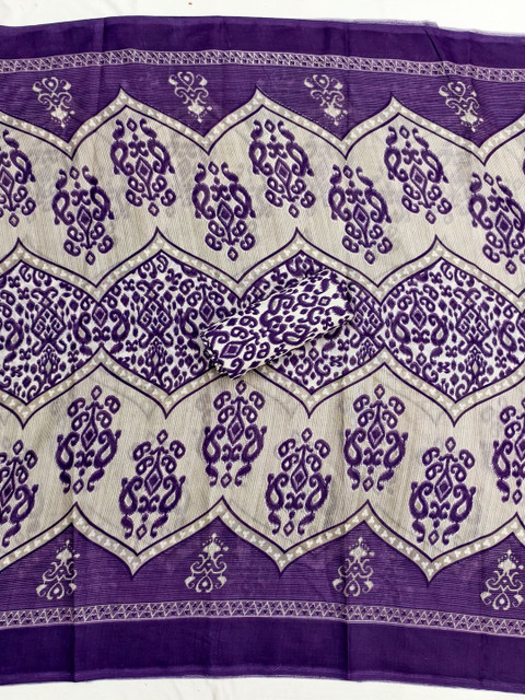Nayanthara Trends Printed Pure Cotton Unstitched Dress Material - Image 4