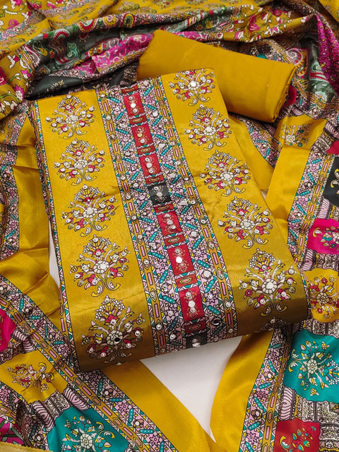 Leeza Store Printed Unstitched Dress Material - Image 2