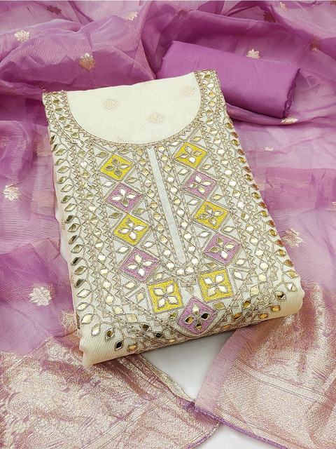 Leeza Store Embroidered Unstitched Dress Material