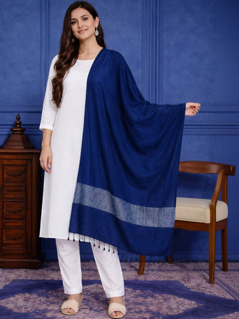 Ravaiyaa Woven Design Viscose Rayon Blend Dupatta with Zari
