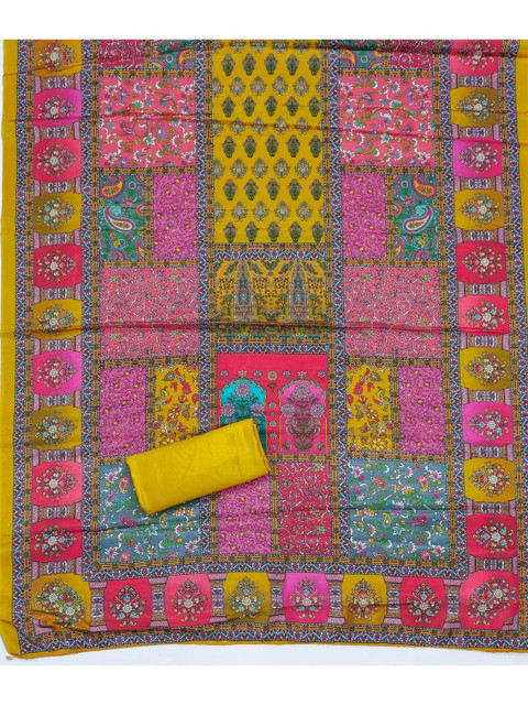 Leeza Store Printed Unstitched Dress Material - Image 4