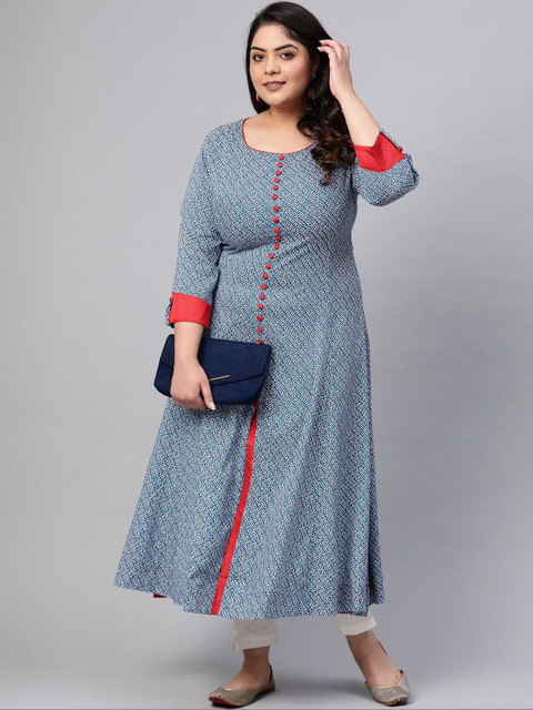 YASH GALLERY Women Geometric Printed Kurta