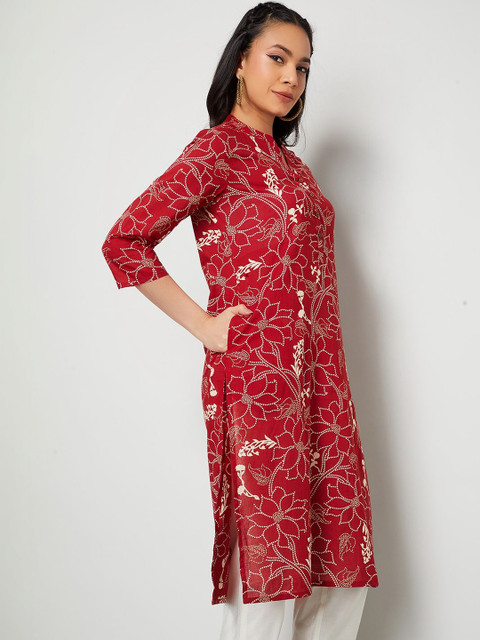 Melange by Lifestyle Women Floral Printed Floral Kurta - Image 5