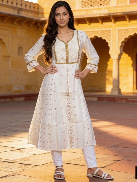 Rangita Women Ethnic Motifs Printed Anarkali Kurta
