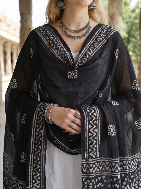 HELLA FASHIONS Ethnic Motifs Printed Dupatta - Image 2