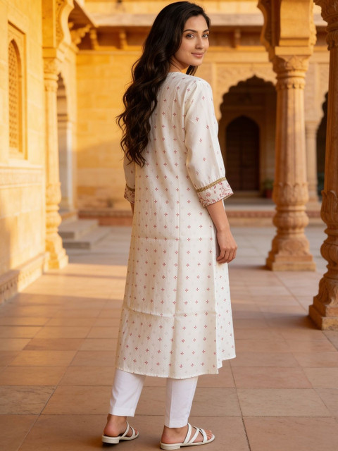 Rangita Women Ethnic Motifs Printed Anarkali Kurta - Image 5