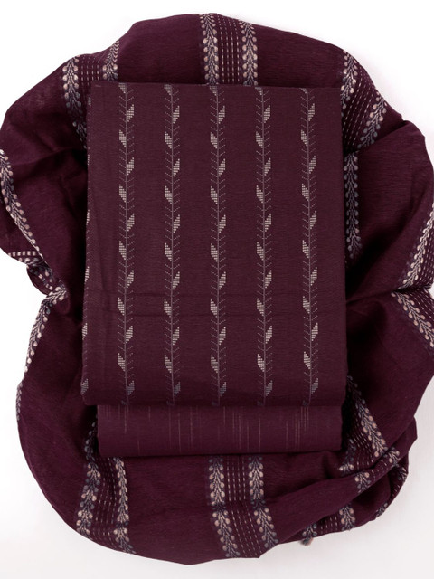 Sun Fashion And Lifestyle Pure Cotton Woven Design Unstitched Dress Material - Image 3