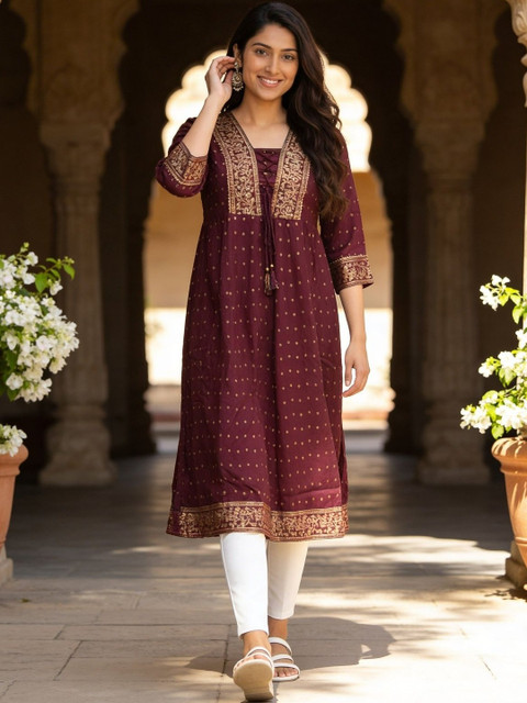 Rangita Women Ethnic Motifs Embellished Kurta