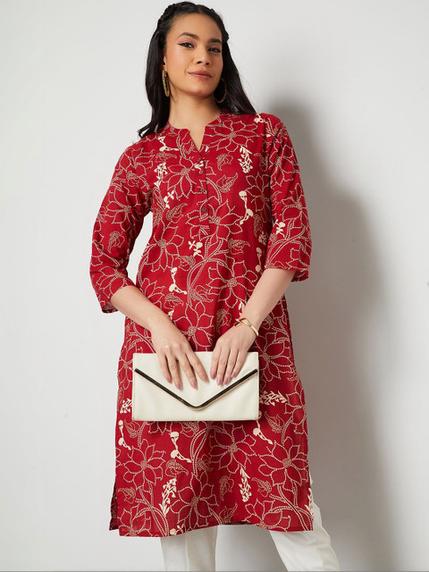 Melange by Lifestyle Women Floral Printed Floral Kurta - Image 4