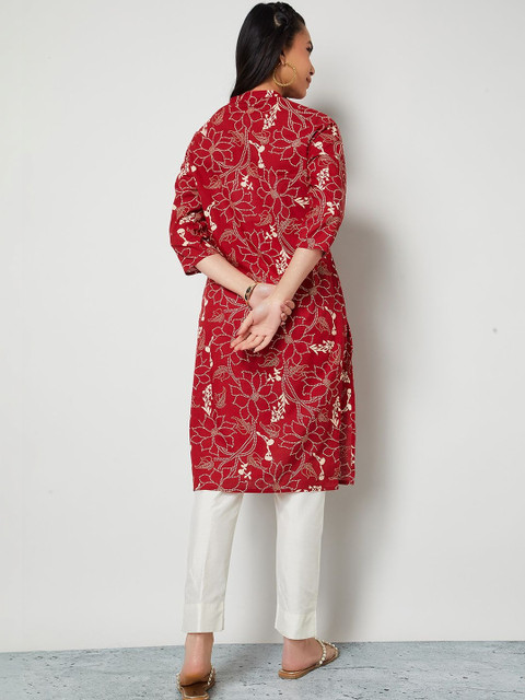 Melange by Lifestyle Women Floral Printed Floral Kurta - Image 7