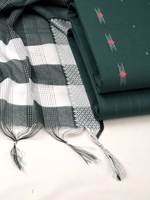 Sun Fashion And Lifestyle Pure Cotton Woven Design Unstitched Dress Material - Image 3