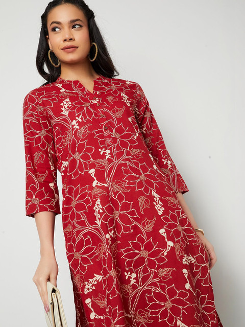 Melange by Lifestyle Women Floral Printed Floral Kurta - Image 2