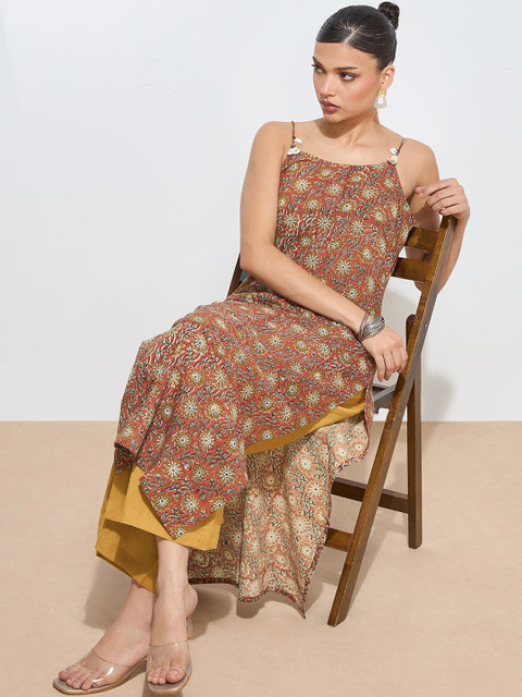 Milvia Women Floral Printed Indie Prints Kurta - Image 3