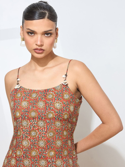 Milvia Women Floral Printed Indie Prints Kurta - Image 2