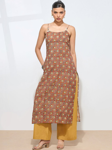 Milvia Women Floral Printed Indie Prints Kurta - Image 4
