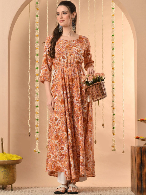 Anouk Rustic Women Paisley Printed Indie Prints Kurta
