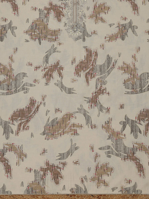 Soch Printed Pure Cotton Unstitched Dress Material - Image 4