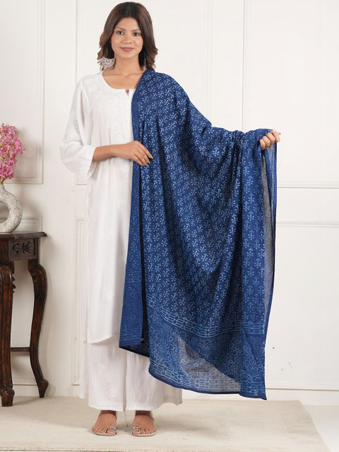 Style Shoes Ethnic Motifs Printed Pure Cotton Block Print Dupatta