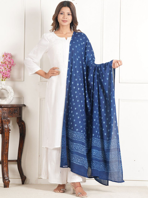 Style Shoes Ethnic Motifs Printed Pure Cotton Block Print Dupatta