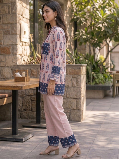 ZIVRAA Printed Tunic with Trousers - Image 5