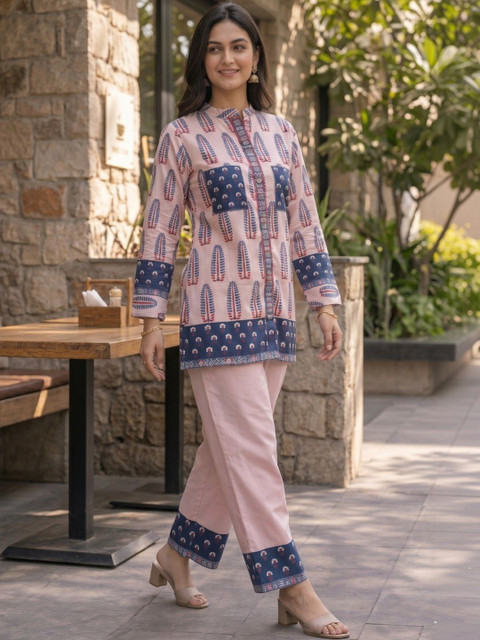 ZIVRAA Printed Tunic with Trousers - Image 2