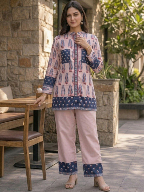 ZIVRAA Printed Tunic with Trousers - Image 4