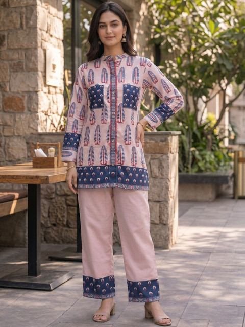 ZIVRAA Printed Tunic with Trousers