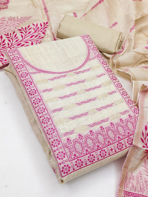 Panzora Embroidered Unstitched Dress Material