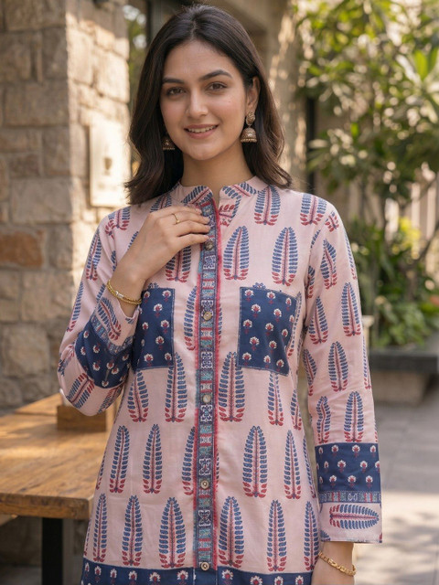 ZIVRAA Printed Tunic with Trousers - Image 6