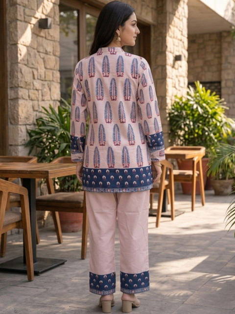 ZIVRAA Printed Tunic with Trousers - Image 3