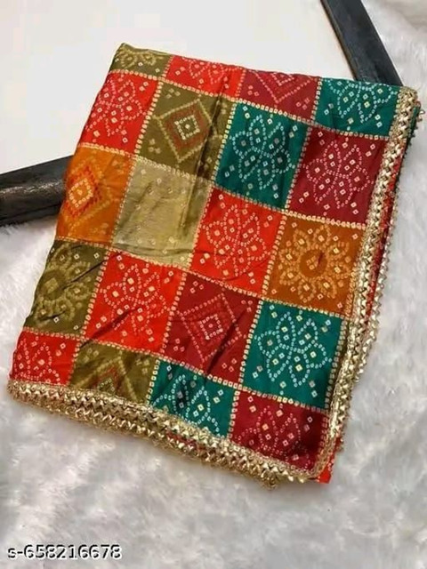 LA FEMINAE Dyed Art Silk Dupatta