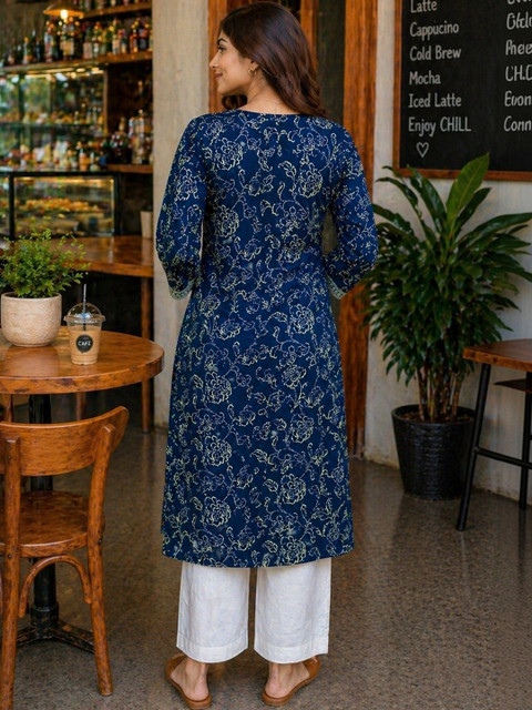 Roly Poly Women Floral Printed Kurta - Image 2
