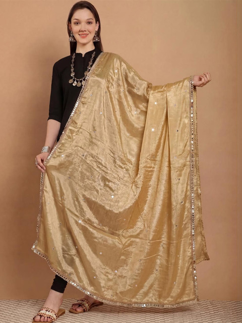 Clora Creation Dupatta with Mirror Work