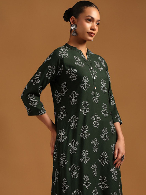 Soch Women Ethnic Motifs Printed Indie Prints Kurta - Image 3