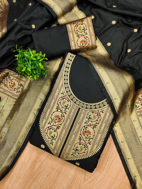 Mitera Embroidered Unstitched Dress Material